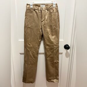 Vintage Hugo Buscati Collection Gold Leather Pants